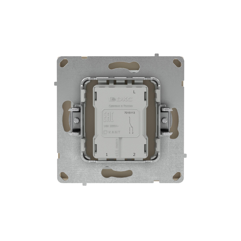 Переключатель одноклавишный, KANT, ванильный марципан