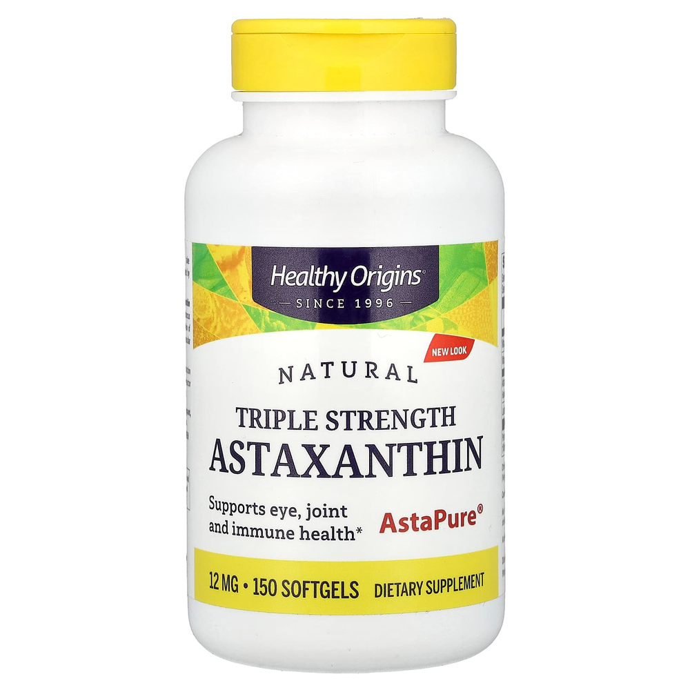 Healthy Origins, натуральный астаксантин, 150 капсул