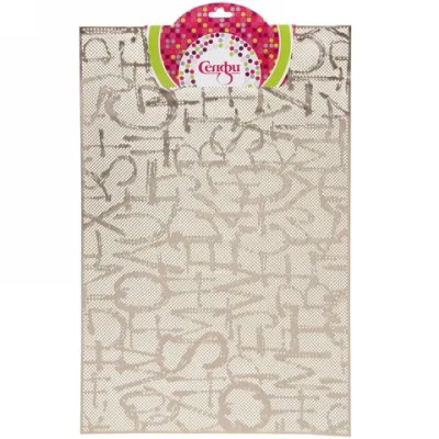 Салфетка на стол 30*45см «Буквы» золото