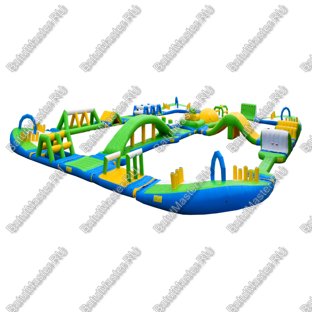 Коммерческий надувной аквапарк «Солнечный» 30×20×2,5 м
