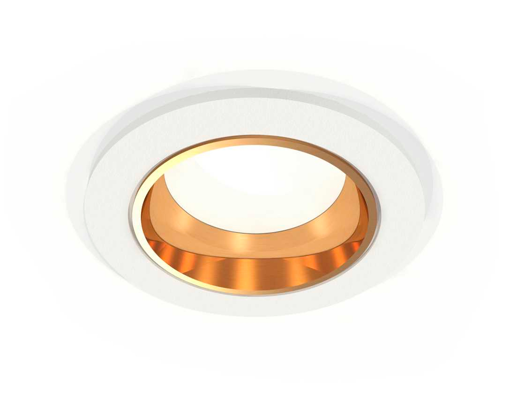 Комплект встраиваемого светильника Ambrella light Techno Spot XC6512004 SWH/PYG белый песок/золото желтое полированное (C6512, N6113)