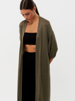 Кардиган MOREON с рукавом 3/4, хаки