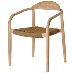 Стул Glynis массив эвкалипта с бежевым сиденьем