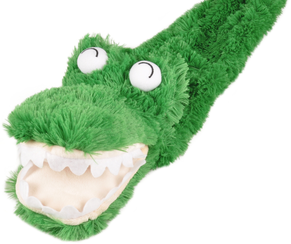 FLAMINGO Игрушка на руку для собак плюшевая "Крокодил", 110 см