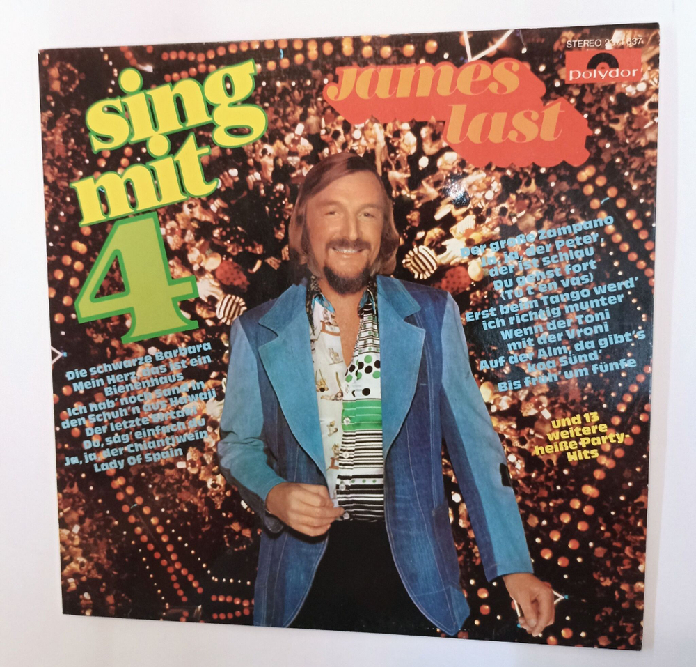 Винтажная виниловая пластинка LP James Last Sing Mit 4 (Germany 1976)