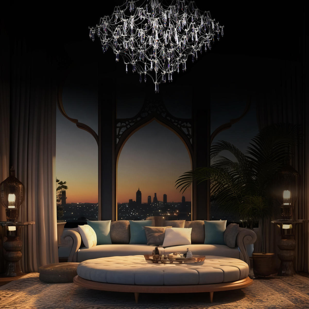 10259/1000 Silver Asfour Подвесной светильник LOFT IT Mira