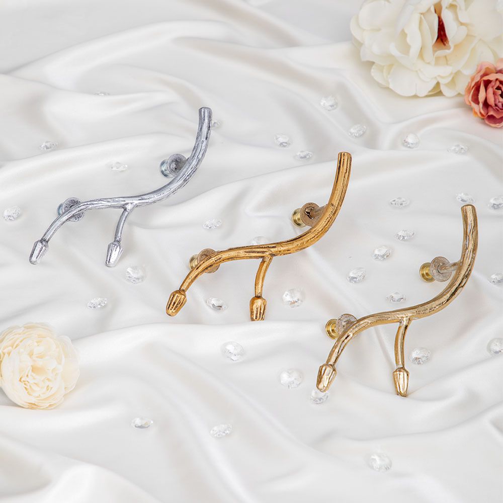 Ручка мебельная Орхидея Симпл 6.5х19.5см Айвори