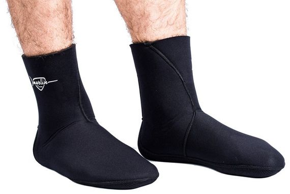 Носки Marlin Anatomic Duratex 10 мм Черные