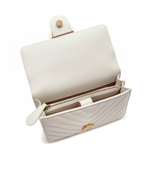 Кожаная сумка-мессенджер LOVE ONE MINI DC Pinko - белый(100074 A0GK)