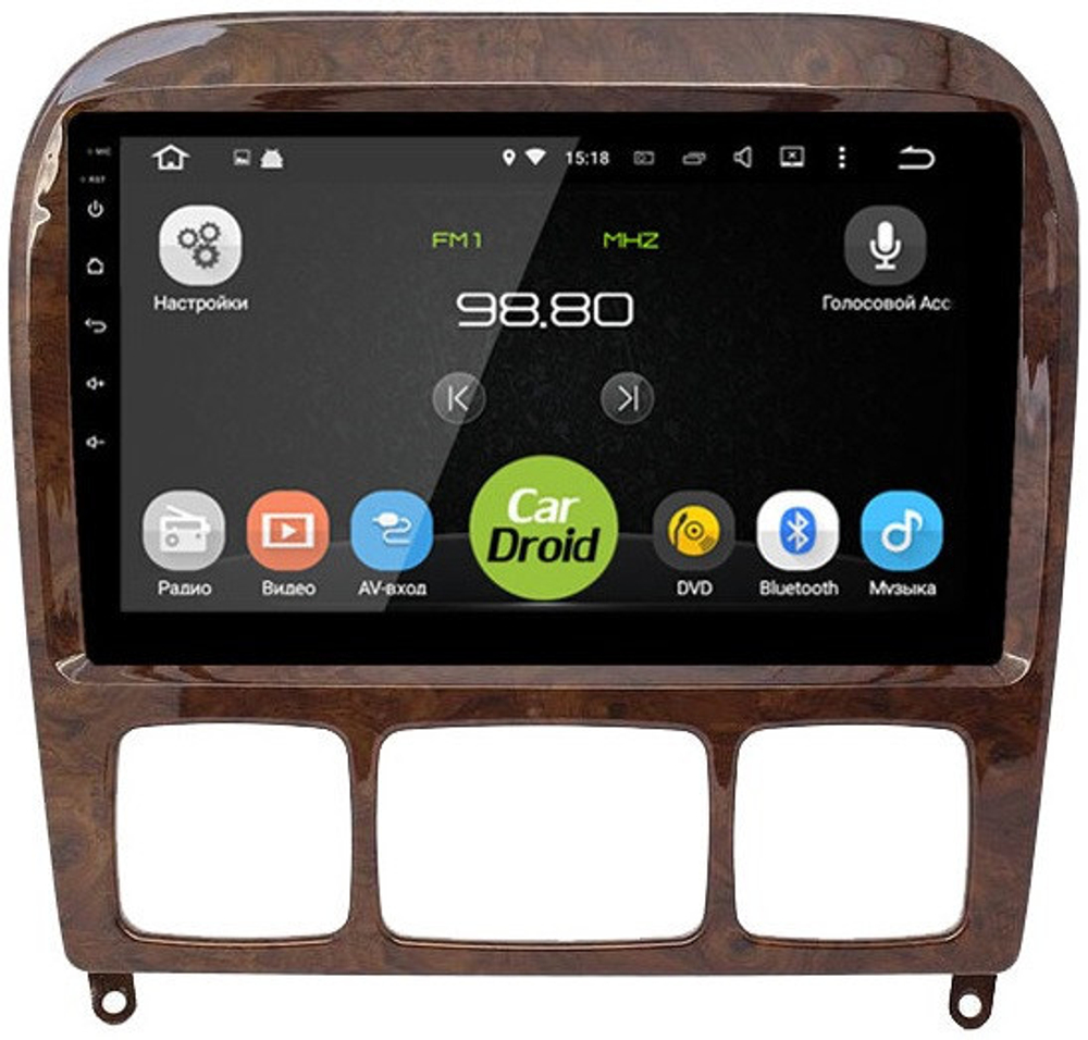 Магнитола для Mercedes-Benz S (W220) 1998-2005 - Roximo RM-2505 Android 12, 8-ядер, 4/64Гб, SIM-слот