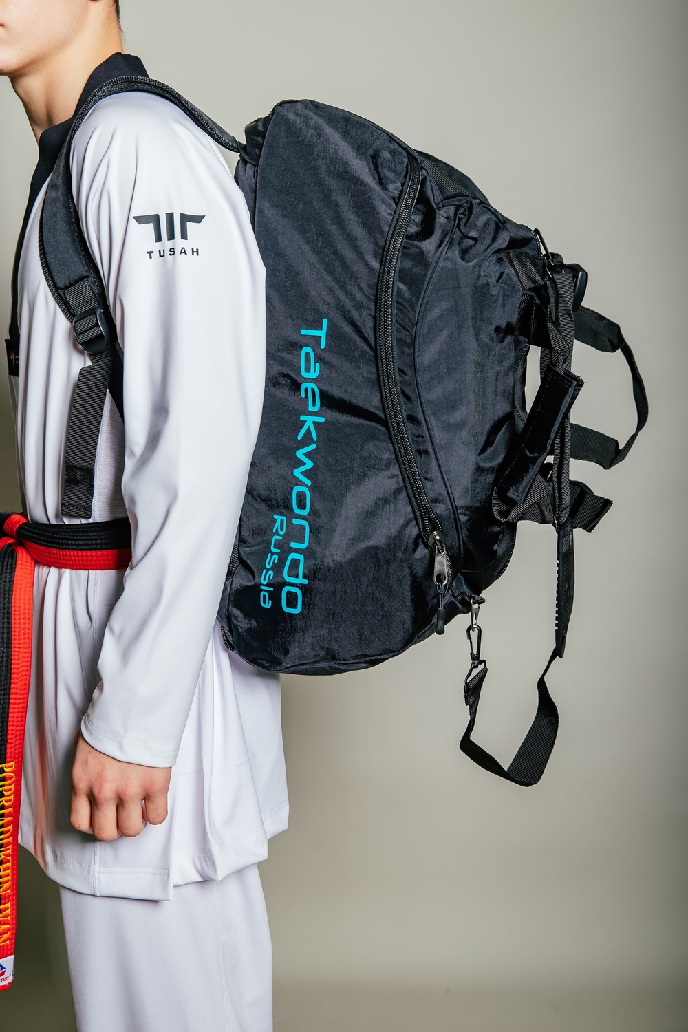 Сумка спортивная ProfSport Taekwondo Russia малая (сумка-рюкзак)