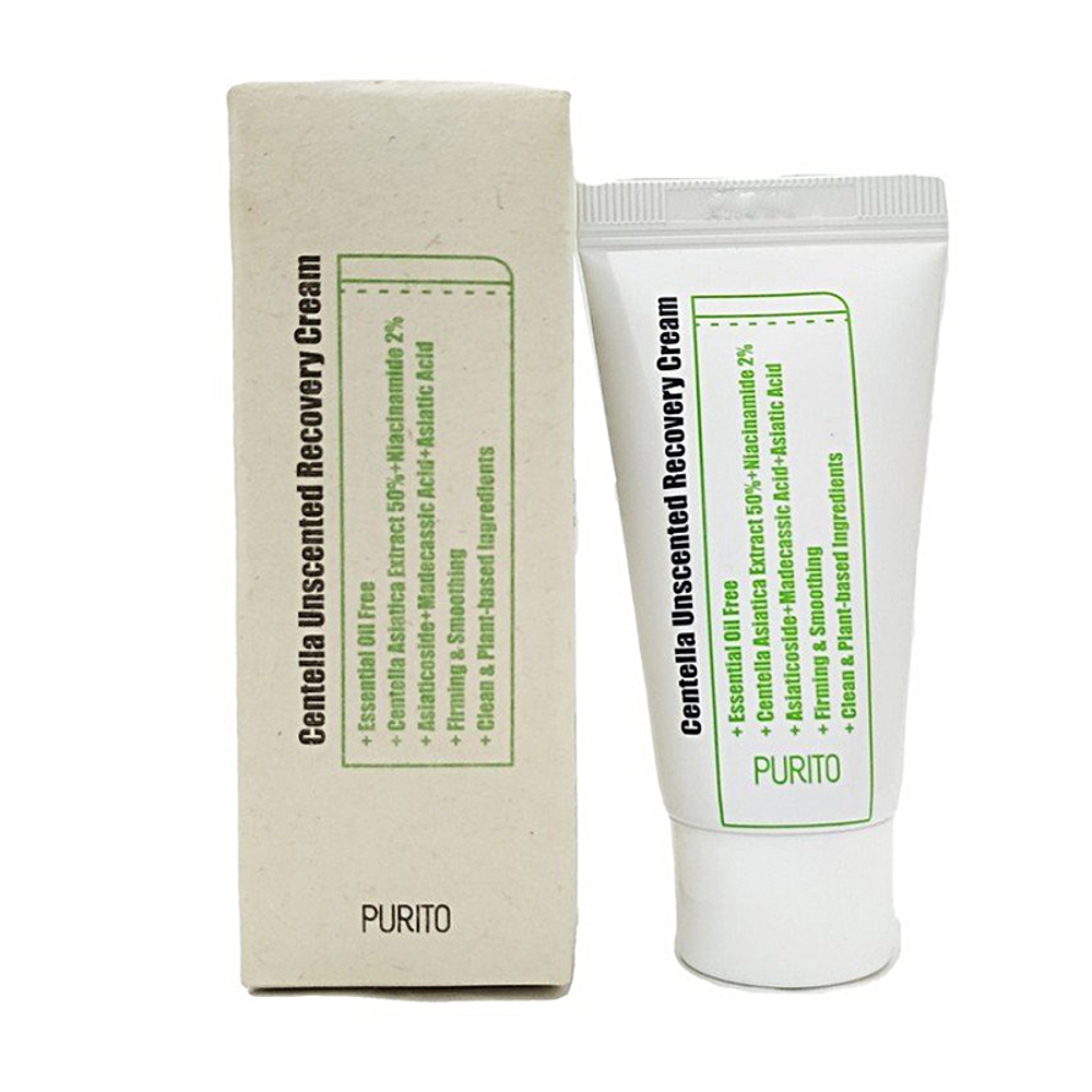 PURITO Крем с комплексом центеллы Centella Unscented Recovery Cream (12мл)
