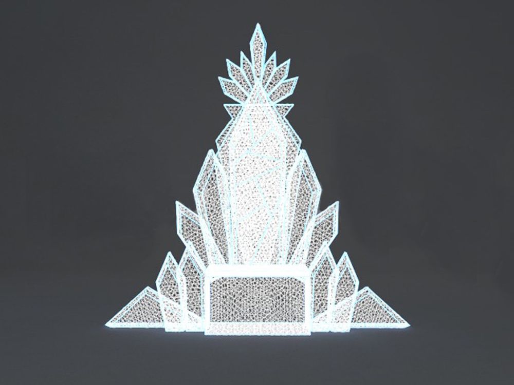 Светодиодная конструкция "Ледяной трон"