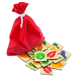 Мемори "Овощи", развивающая игрушка для детей, обучающая игра из дерева