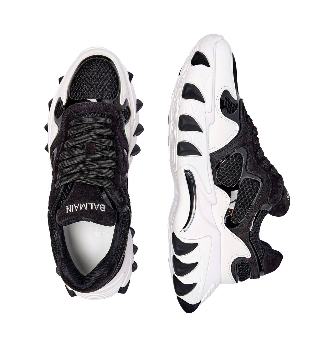 Кожаные кроссовки b-east Balmain - черный(DM1VI327 TRCM)