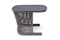 "Лугано" журнальный стол 76х76 H55 см из HPL, цвет "серый гранит"