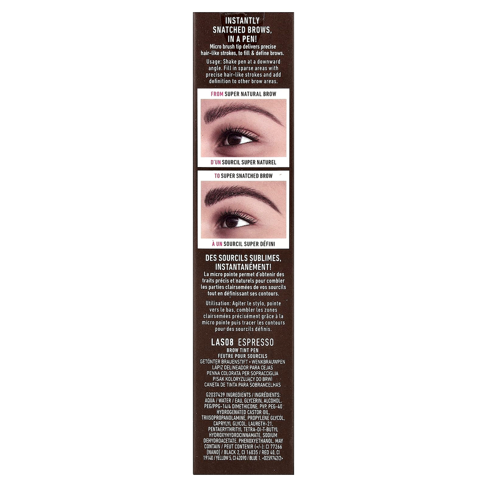 NYX Professional Makeup, Поднимите и бросьте! краска для бровей, оттенок 08 эспрессо, 1 мл (0,03 жидк. унции)