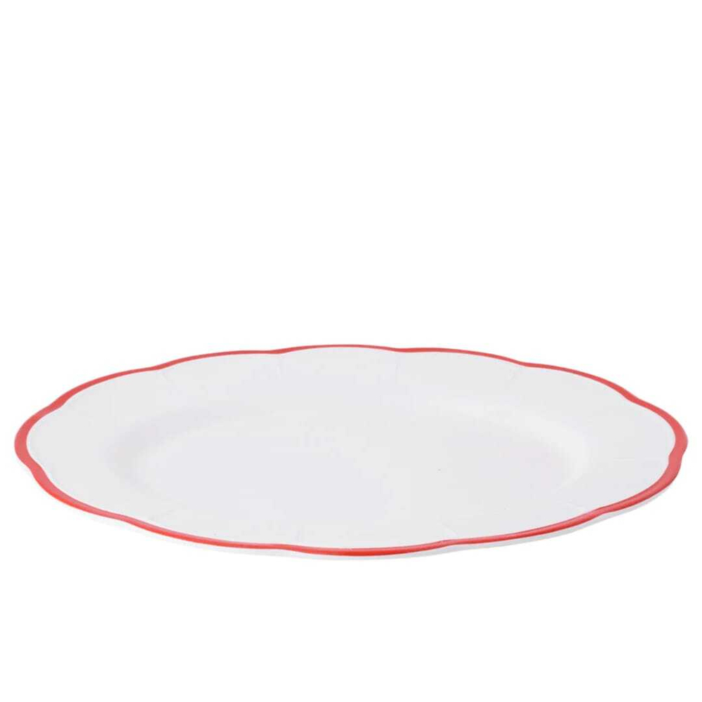 BITOSSI HOME Блюдо овальное Red Rim 36см