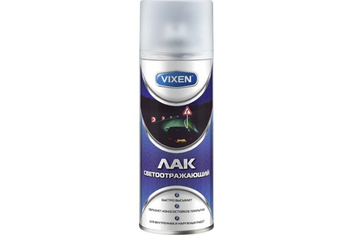 Лак спрей 520 мл светоотражающий (VIXEN)