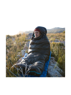 Спальный мешок Naturehike CW400 NH18C400-D с утиным пухом, размер L, черный