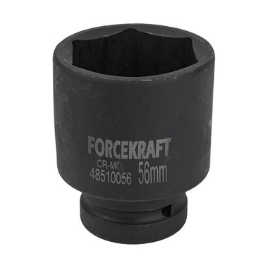 Головка ударная глубокая 1'', 56мм (6гр) FORCEKRAFT FK-48510056