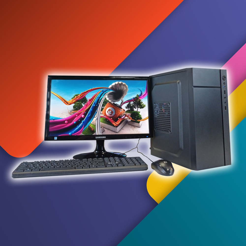 Компьютер с Монитором 19, для работы и дома, i3 4 ядра, ОЗУ-4GB, SSD 128GB, Windows 11