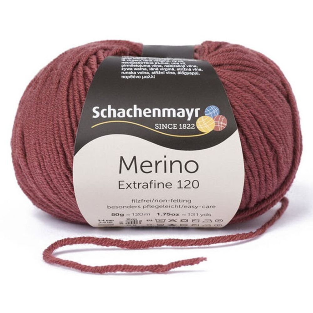 Пряжа Schachenmayr Merino Extrafine 120 (00128)