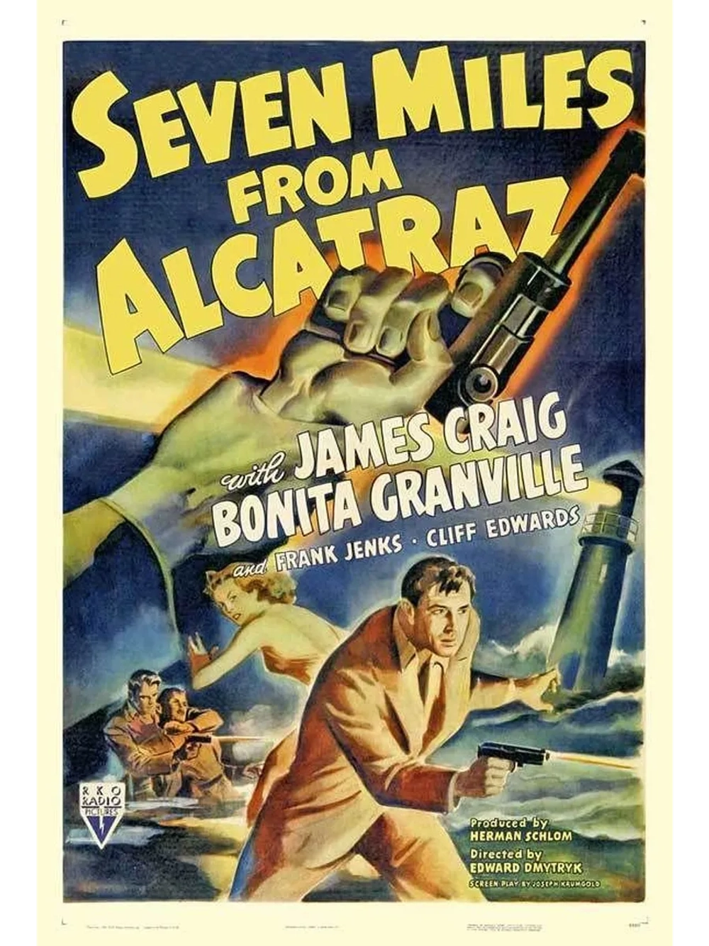 Семь миль от Алькатраса (1942) (DVD-R)