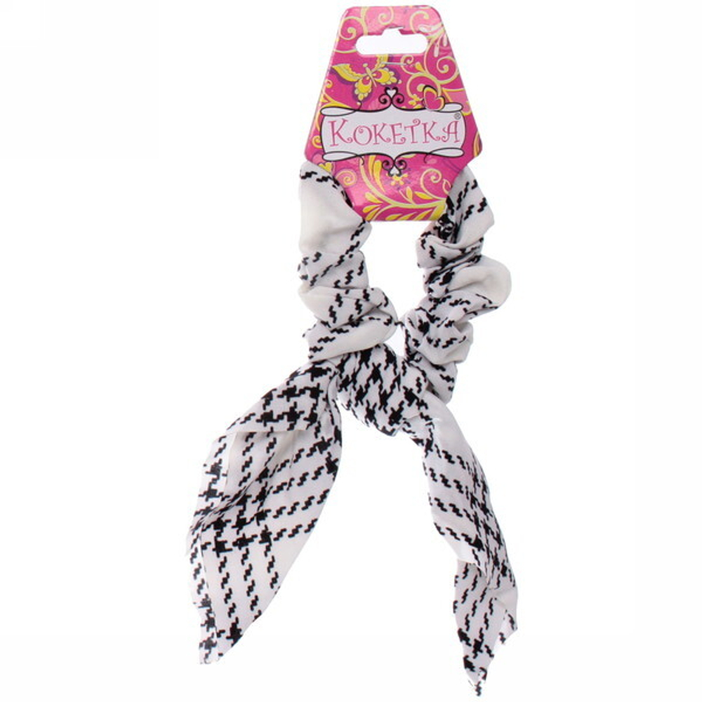 Резинка для волос 1шт «Collection KiKil», золотая клетка, микс 6 цветов, d-8.5см