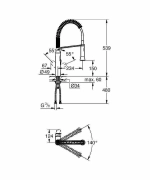 Смеситель для кухни Grohe K7 31379000 хром