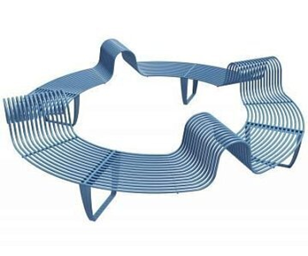 Скамейка стальная вокруг дерева «Раструм Цикл»