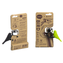 Звонок велосипедный bird, зеленый