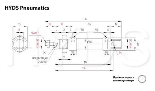 DSNU-10-50-P-A Пневмоцилиндр