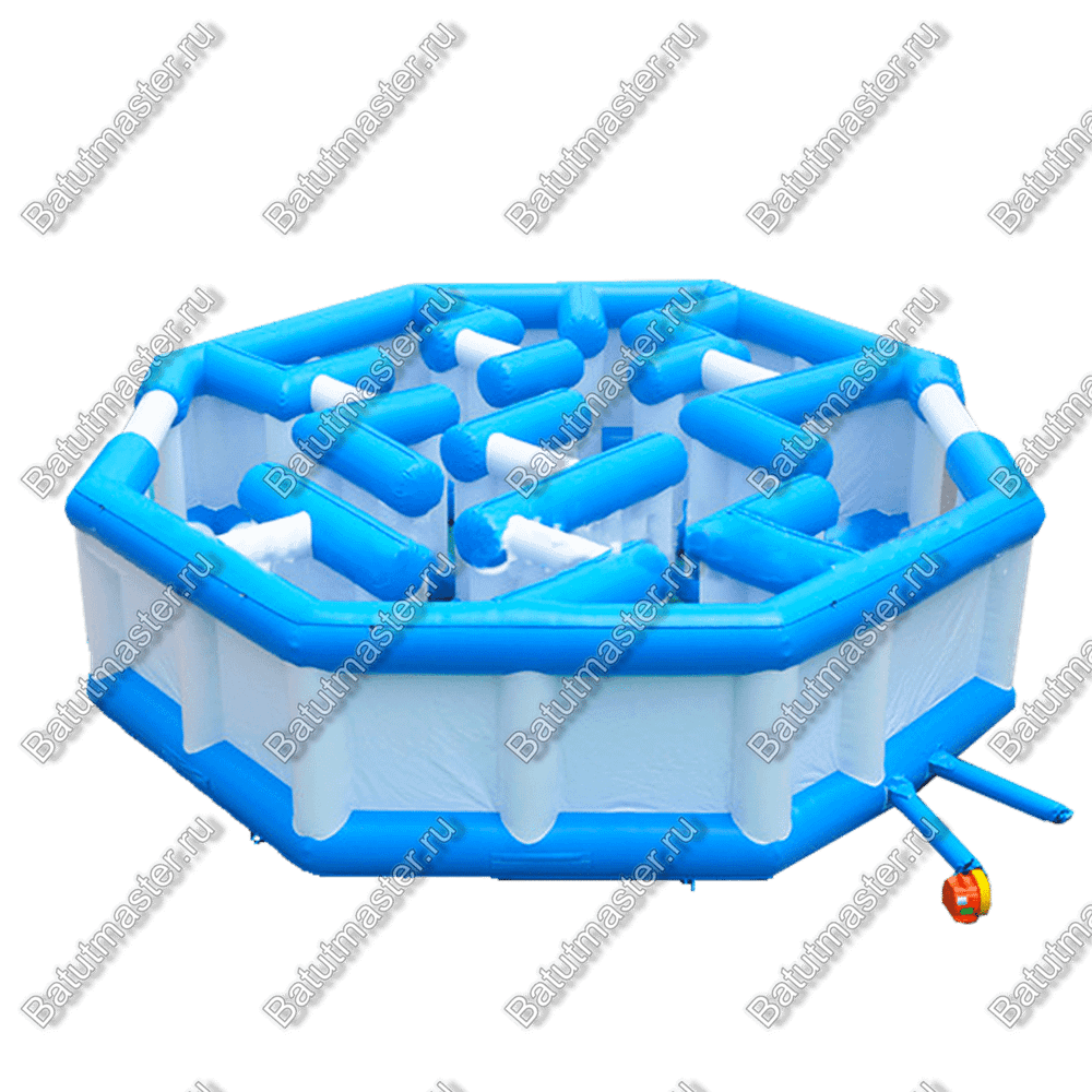 Надувной лабиринт "Многоугольный", 9*9*2 м.