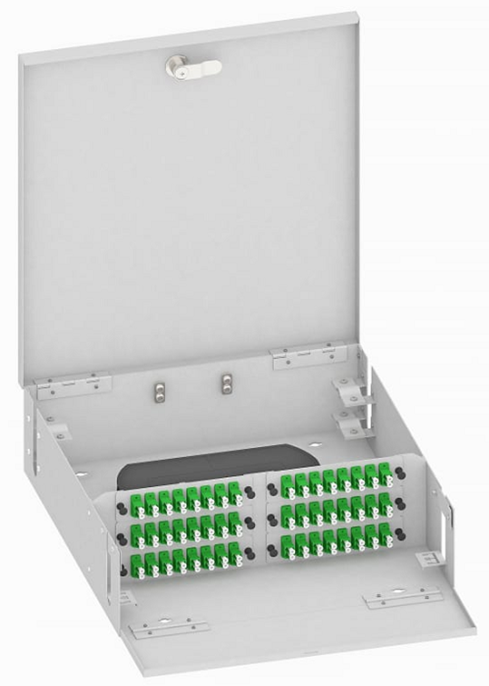 Кросс оптический настенный  TopLAN КРН-Top-96LC/A-OS2-GY