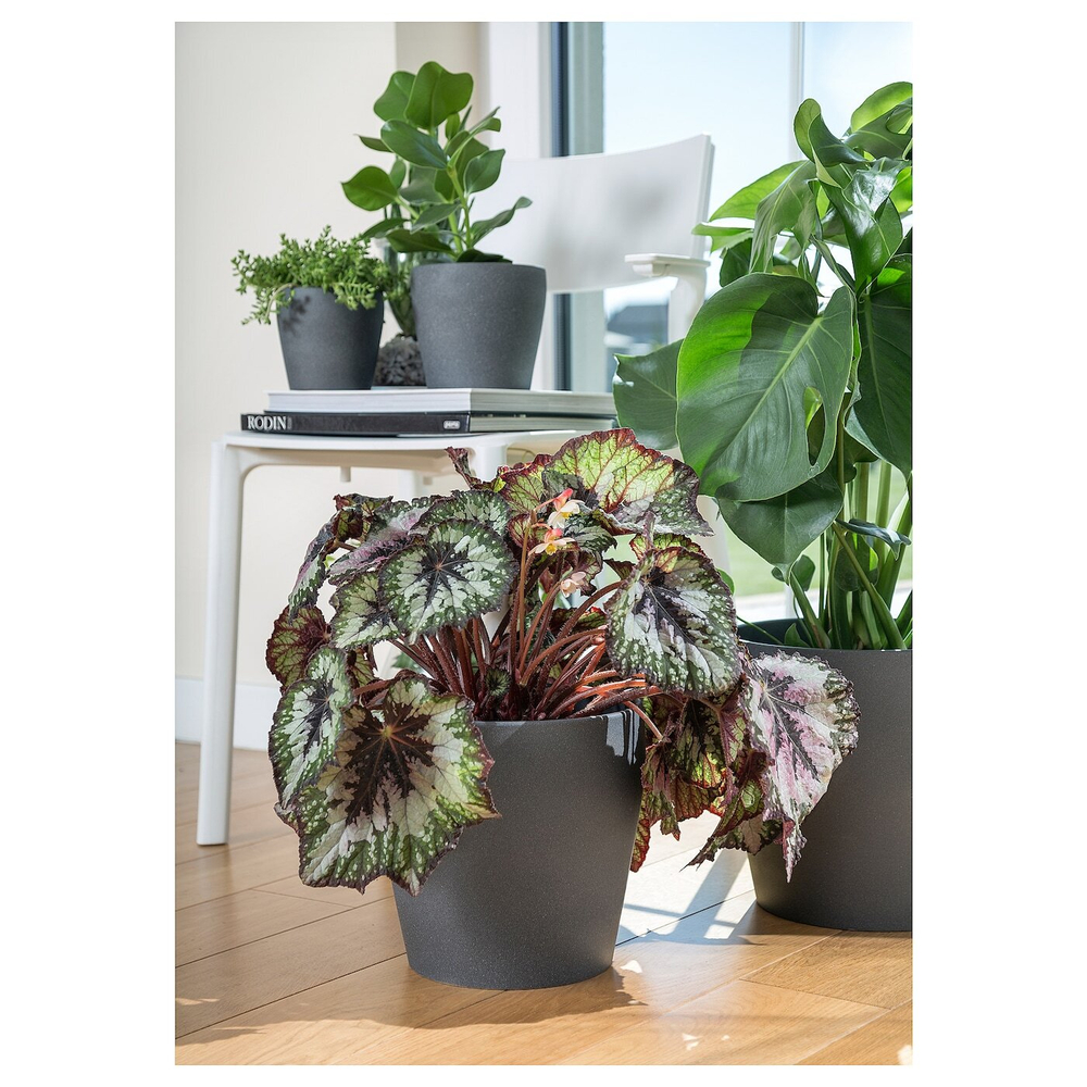 IKEA PERSILLADE  (ИКЕА ПЕРСИЛЛАДЕ)  -  Простыня, темно-серая, 24 см