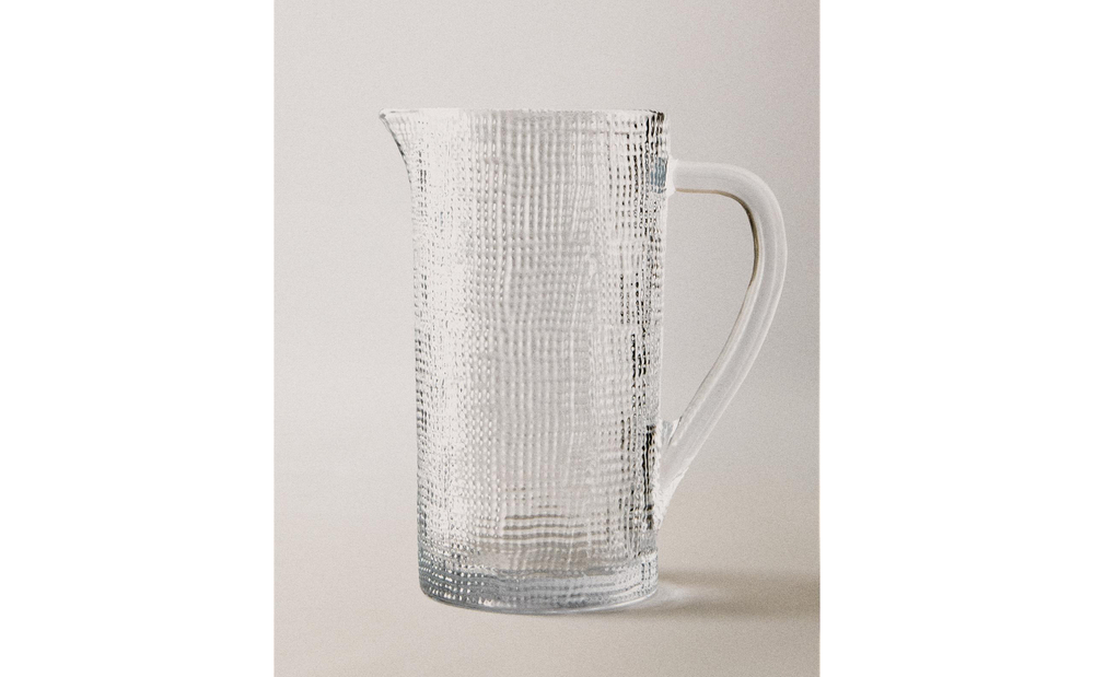 Zara Home кувшин из стекла, цвет прозрачный, 20 см