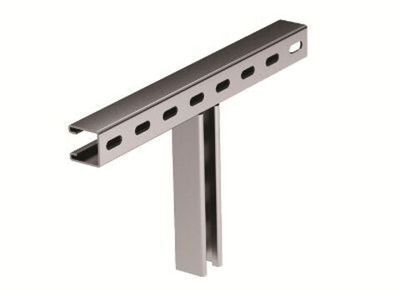T-образное крепление к вертикальной двутавровой балке, 200 мм, INOX 304