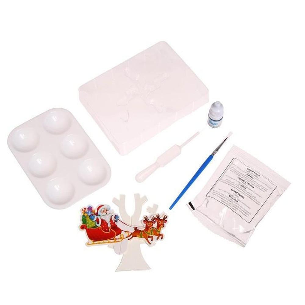 Набор для опытов "Выращивание удивительных кристаллов" Новогодние чудеса, в пакете (Эврики)