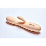 Вибратор с клиторальным отростком Kiara, цвет слоновая кость (SOLAR collection)