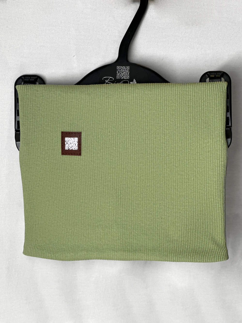 Шапка-снуд детская 2-х слойная Фисташковый