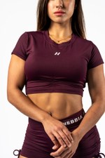 Кроп топ Open-back Cropped Top STRONG BEAUTY 430 Бордовый