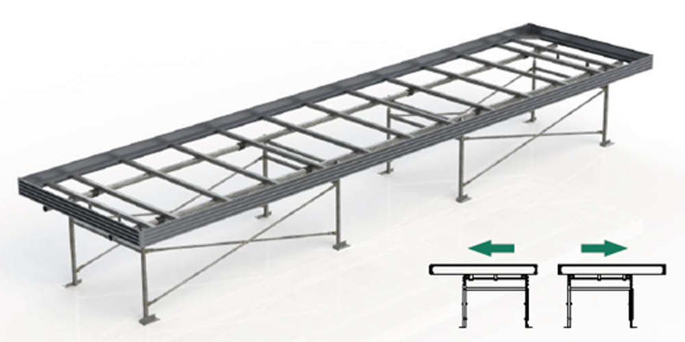 Стол 1260х1290х800мм в комплекте с поддоном-вкладышем