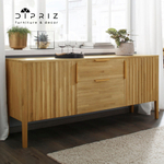 Тумба, 170х45х75, Розенбург, комод с ящиками, под телевизор, из массива дуба, MAKOSA