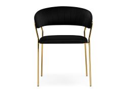 Стул на металлокаркасе Kamelia 1 black / gold