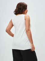 Майка базовая под пиджак удлиненная оверсайз