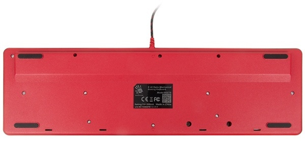 Клавиатура A4Tech Bloody B2278 USB черный-красный