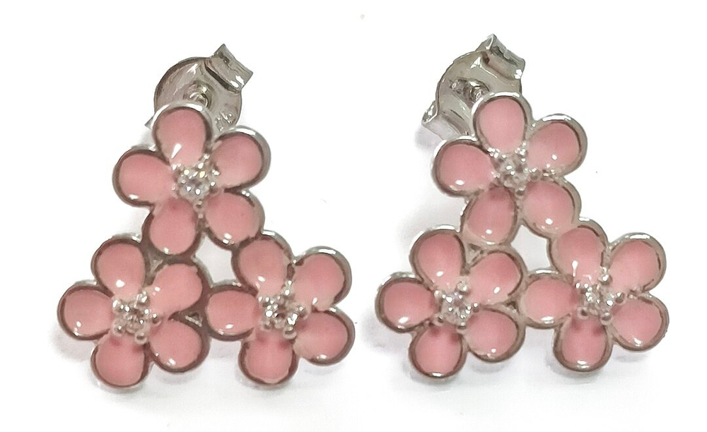 Ювелирные серьги серебро Эстерелла