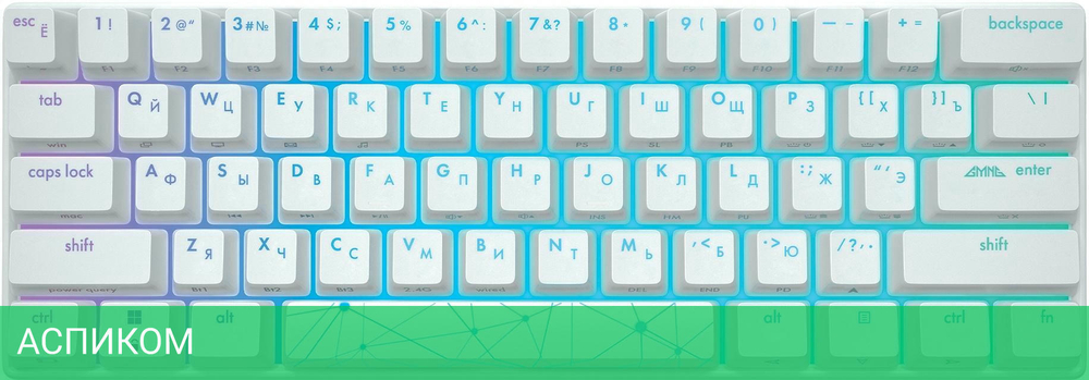Клавиатура GMNG GG-KB505XW белый (1910522)
