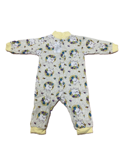 Комбинезон без ножек на кнопках из кулирки (100% хлопок) на рост 74 см